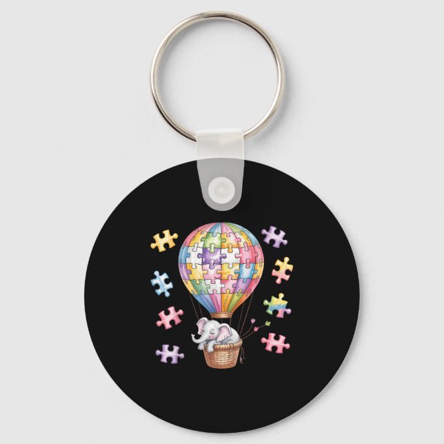 Autism awareness  key ring (Front)