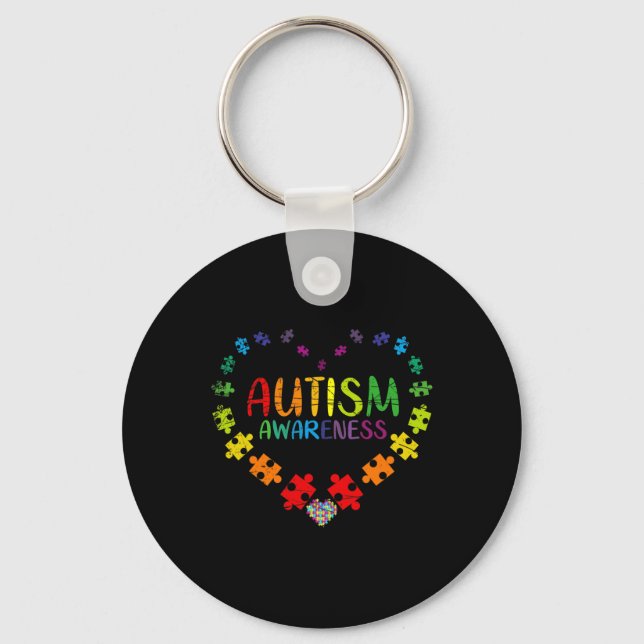Autism Awareness  Key Ring (Front)