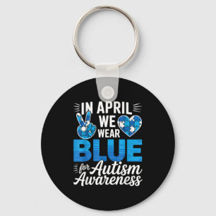 Autism awareness key ring