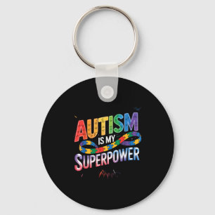 Autism awareness key ring