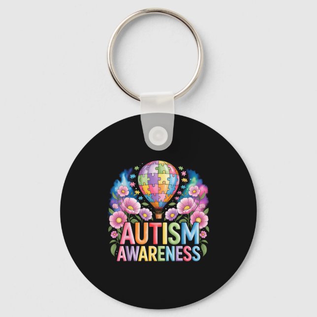 Autism awareness  key ring (Front)