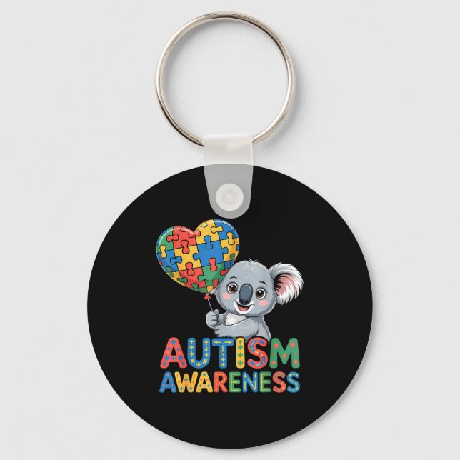 Autism awareness  key ring (Front)