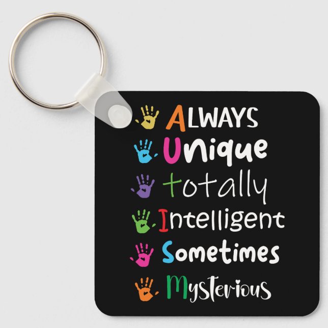 Autism Awareness Key Ring (Front)