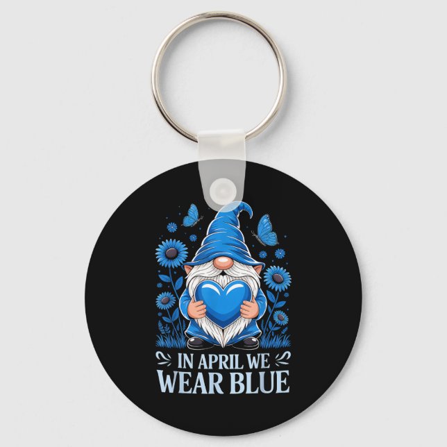 Autism awareness  key ring (Front)