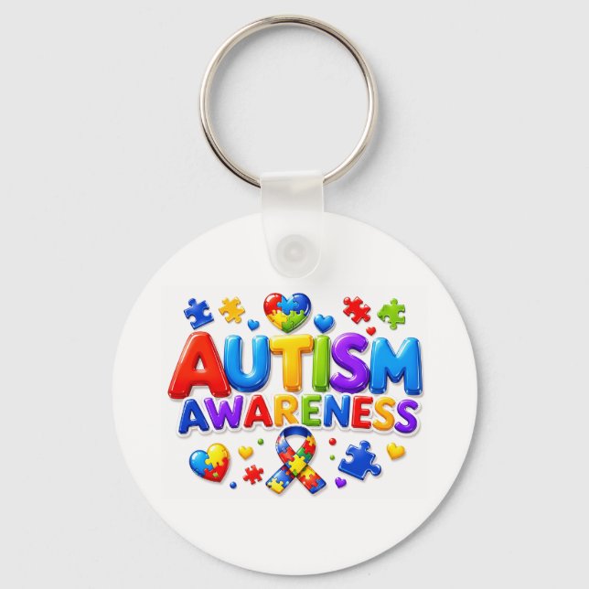 Autism Awareness Keychain (Front)
