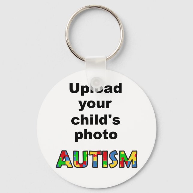 Autism Awareness Keychain I Love Customise (Front)