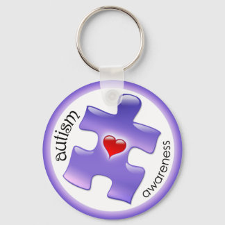 Autism Awareness Keychain - Purple