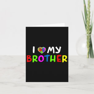 Autism Awareness Kids Brothers Card