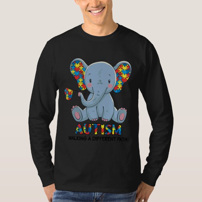 Autism Awareness Kindness Autism Walking A Differe T-Shirt (Front)