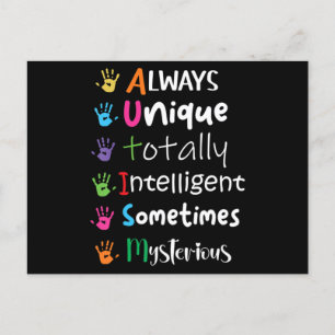 Autism Awareness Kindness Shirt Always Unique Tota Postcard