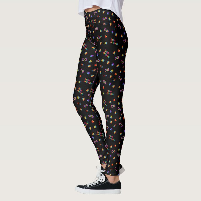 AUTISM AWARENESS LEGGINGS (Left)