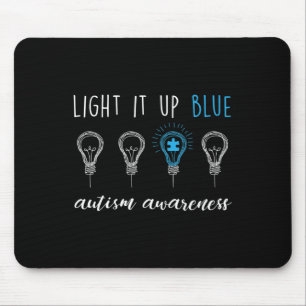 Autism Awareness Light It Up Blue 1 Mouse Pad