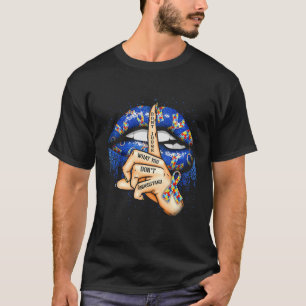 Autism Awareness Lips 1  T-Shirt