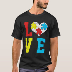 Autism Awareness LOVE Autistic Pride Asperger Prou T-Shirt