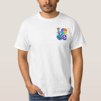 Autism Awareness Love Letter Cute Heart T-Shirt