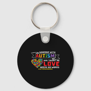 Autism Awareness Love Needs No Words Support Autis Key Ring