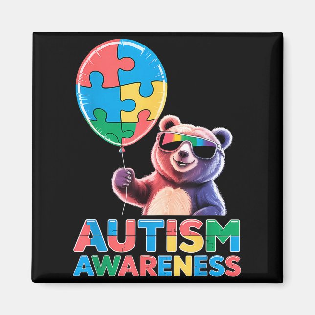 Autism awareness  magnet (Front)