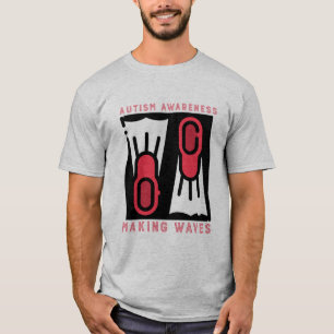 Autism Awareness Making Waves Funny Autism T-Shirt