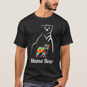 Autism Awareness Mama Bear Mum Gift Gift Men, Wome T-Shirt