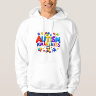 Autism Awareness Mens Pullover Hoodie