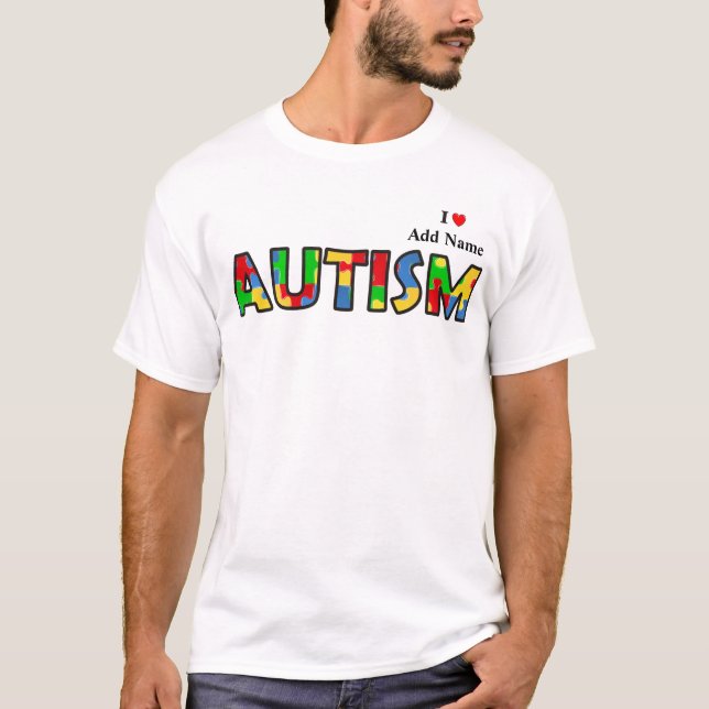 Autism Awareness Mens Shirt Multicolor Customise (Front)
