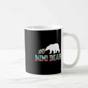 Autism Awareness Mimi Bear Puzzle Support Autistic Coffee Mug