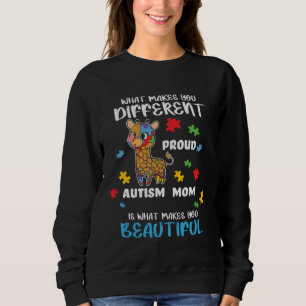 Autism Awareness Mom Proud Mother Autistic Boy Gir Sweatshirt