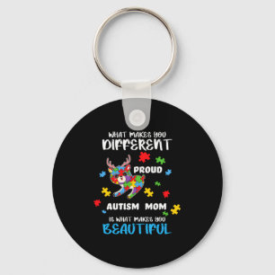Autism Awareness Mom Proud Mother Autistic Boys Gi Key Ring