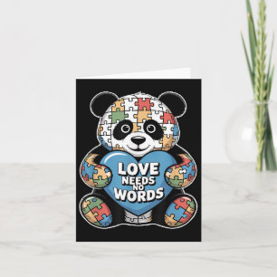 Autism Awareness Month April Puzzle Acceptance &am Card