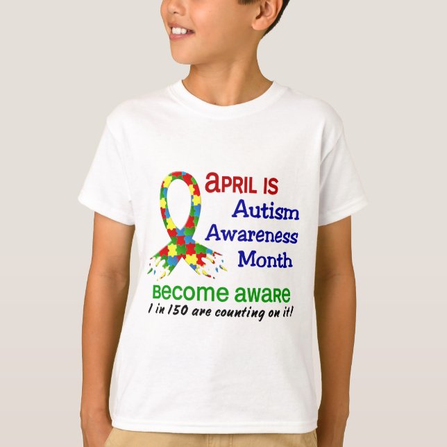 AUTISM AWARENESS MONTH APRIL T-Shirt (Front)