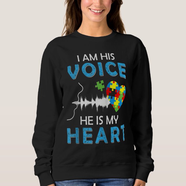 Autism Awareness Month Autism For Woman Cute Autis Sweatshirt (Front)