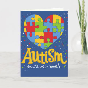 autism awareness month card