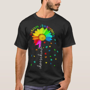 Autism Awareness Month Choose Kind Sunflower Mum W T-Shirt