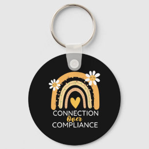 Autism Awareness Month Connection Over Compliance  Key Ring