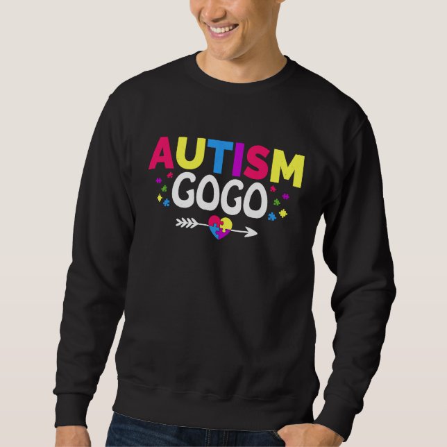 Autism Awareness Month Family Matching Cute Autism Sweatshirt (Front)