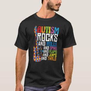Autism Awareness Month Guitar Autism T-Shirt