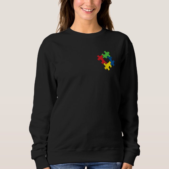 Autism Awareness Month Puzzle Sweatshirt (Front)