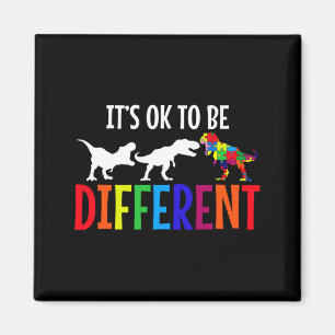 Autism Awareness Month Rex Puzzle Dino Neurodivers Magnet