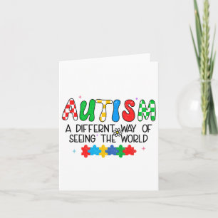 Autism Awareness Month Support Seeing The World Di Card