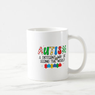 Autism Awareness Month Support Seeing The World Di Coffee Mug