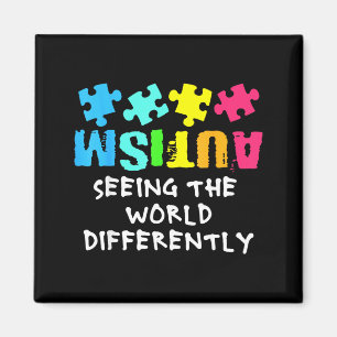 Autism Awareness Month Support Seeing The World Di Magnet