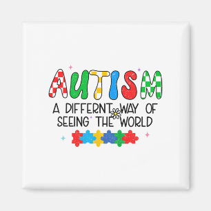 Autism Awareness Month Support Seeing The World Di Magnet
