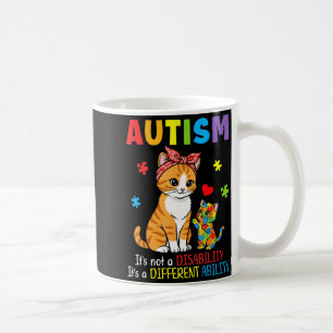 Autism Awareness Mother Cat Different Ability Puzz Coffee Mug