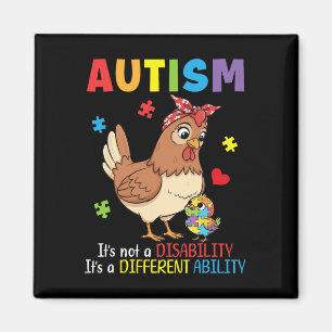 Autism Awareness Mother Chicken Different Ability Magnet