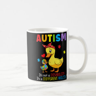 Autism Awareness Mother Duck Different Ability Puz Coffee Mug