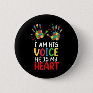 Autism Awareness Mum Dad 6 Cm Round Badge