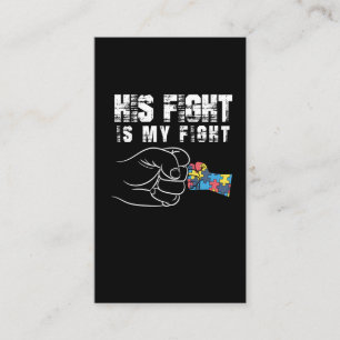 Autism Awareness Mum Dad Autistic Kid Business Card