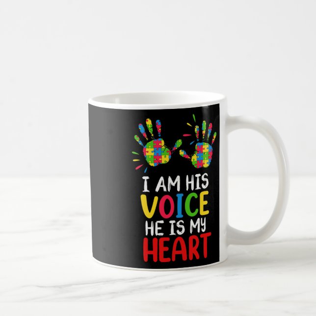 Autism Awareness Mum Dad  Coffee Mug (Right)