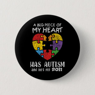 Autism Awareness Mum Dad Parents Autistic Kids Awa 6 Cm Round Badge