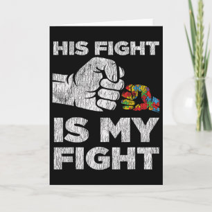 Autism Awareness Mum Dad Parents Autistic Kids Awa Card